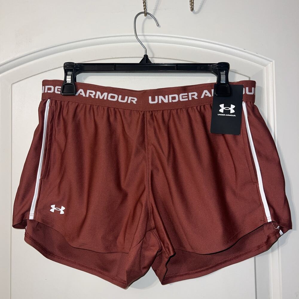 Under Armour Woman Shorts 3in NWT 100% Polyester With Pockets